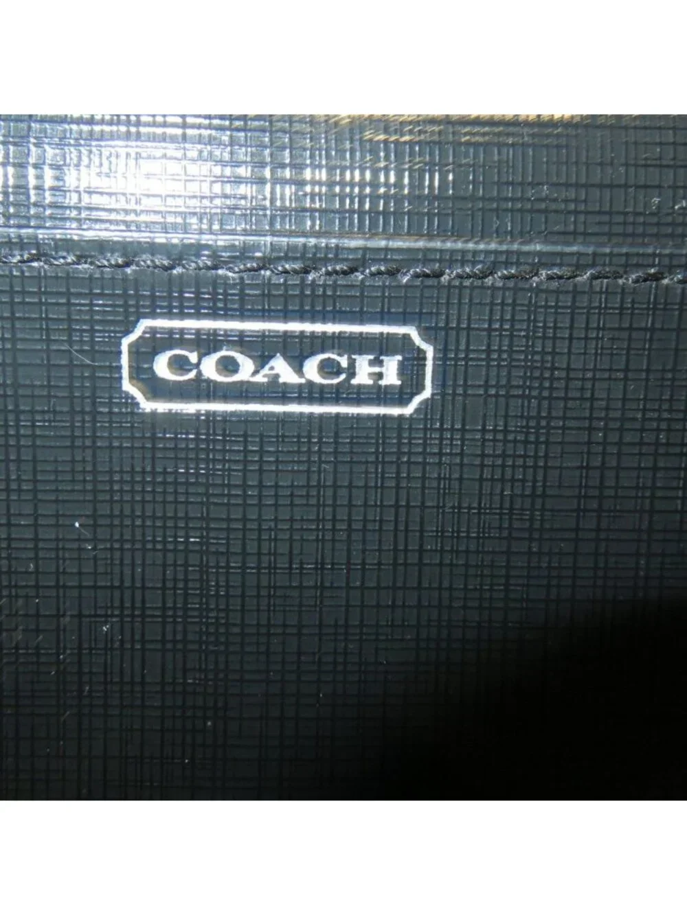 COACH Darcy Black Leather Accordian Full Zip Continental Long Wallet